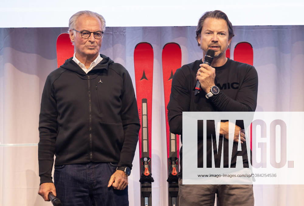 ALPINE SKIING - Atomic Media Day 2026 ALTENMARKT,AUSTRIA,08.OCT.26 - ALPINE SKIING - Atomic Media Day. Image shows CEO Wolfgang Mayrhofer and race director Christian Hoeflehner (Atomic). GEPAxpictures xHaraldxSteiner