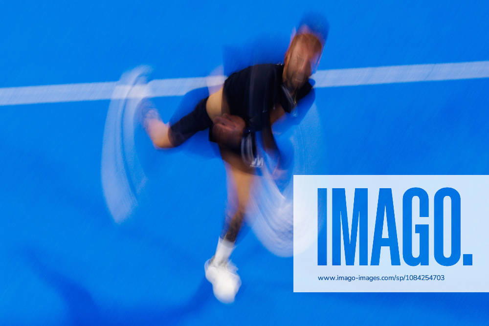 DÜSSELDORF, GERMANY - 8 OCTOBER 2026: Image shows a feature of padel player Gonzalo Alfonso (ARG) motion blured during CUPRA Germany Premier Padel P2 2026 Day 5: Round of 16 at CASTELLO Düsseldorf on 8 10 2026 in Düsseldorf, Germany. Germany