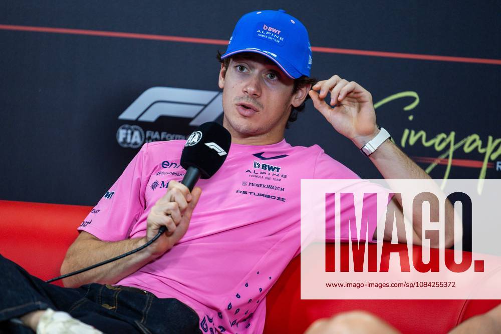 COLAPINTO Franco (Argentina), Alpine F1 Team A526, portrait, F1 GP 17 Singapore 2026, F1 GP 17 Singapore 2026, COLAPINTO Franco (Argentina), Alpine F1 Team A526, portrait, pre-event press conference during the 2026 Formula 1 Singapore Grand Prix, the 17th round of the 2026 Formula One World Championship from October 9 to 11, 2026 on the Marina Bay Street Circuit, in Singapore, Singapore Photo by Julien Delfosse, DPPI Singapore