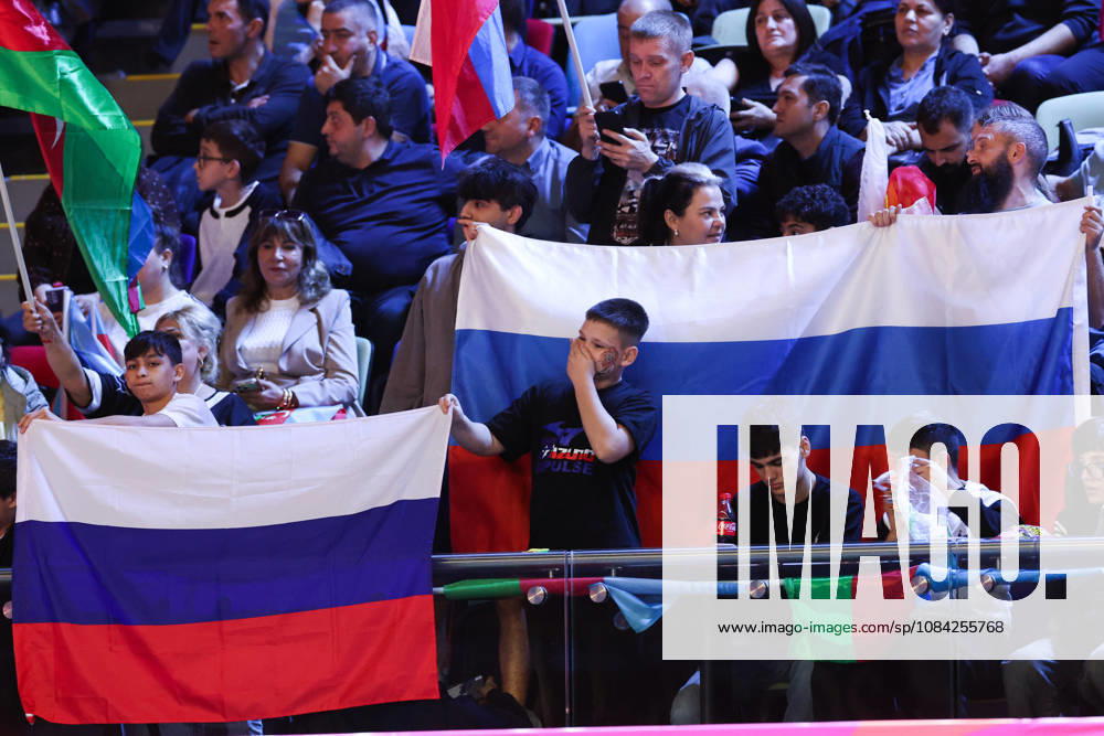 AZERBAIJAN, BAKU - OCTOBER 8, 2026: Russia s fans are pictured during the 2026 World Judo Championships at the National Gymnastics Arena. Mikhail Sinitsyn TASS 98954605