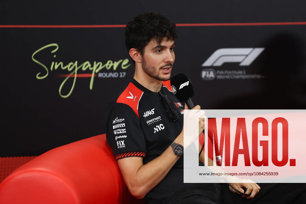 F1 Singapore Grand Prix 2026 Previews Esteban Ocon of Haas during the press conference, PK, Pressekonferenz ahead of the Formula 1 Singapore Grand Prix at Marina Bay Street Circuit in Singapore on October 8, 2026. Singapore Singapore
