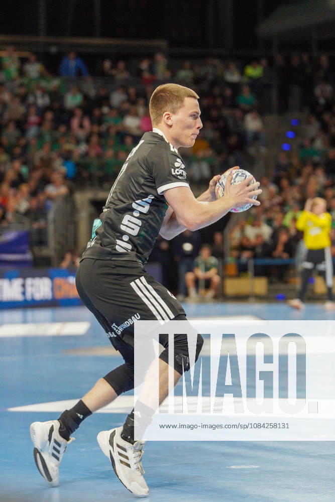 Pictured: Nils Lichtlein, Füchse Berlin, August 17, 2026; Füchse Berlin vs. FC Porto, EHF Handball Champions League, 2026–27 season, Max Schmeling Halle