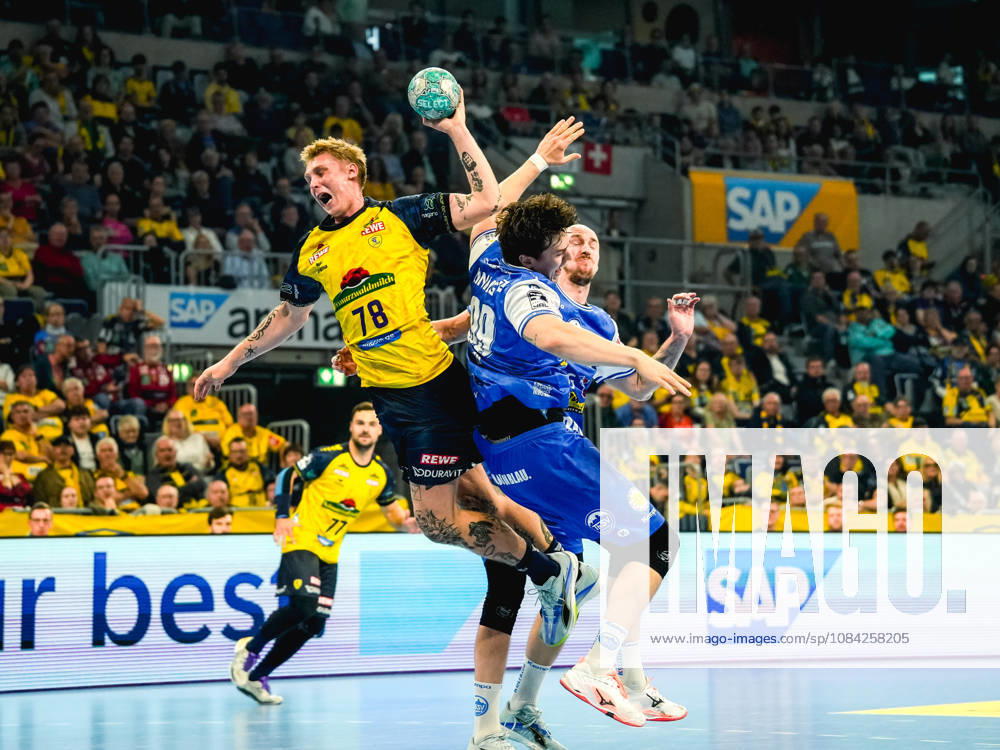 Opel HBL Handball, Rhein-Neckar Löwen vs. ThSV Eisenach; from left: Edwin Aspenbäck, Rhein-Neckar Löwen
