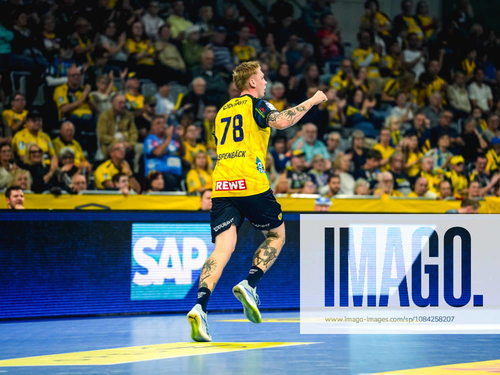 Opel HBL Handball, Rhein-Neckar Löwen vs. ThSV Eisenach; from left: Edwin Aspenbäck, Rhein-Neckar Löwen