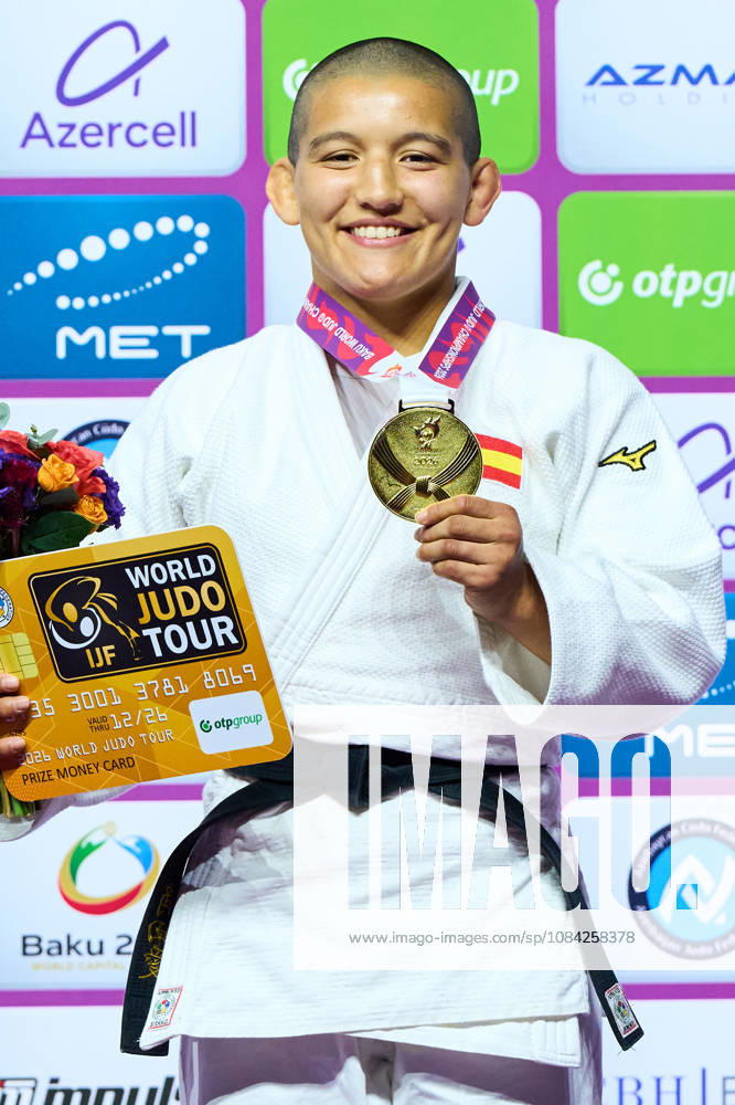 Tsunoda Roustant Ai (ESP), OCTOBER 8, 2026 -Judo : World Judo Championships BAKU2026 Women s -70kgMedal Ceremony at National Gymnastics Arena in Baku, Azerbaijan. aflo_354330818 KenxAsakurax
