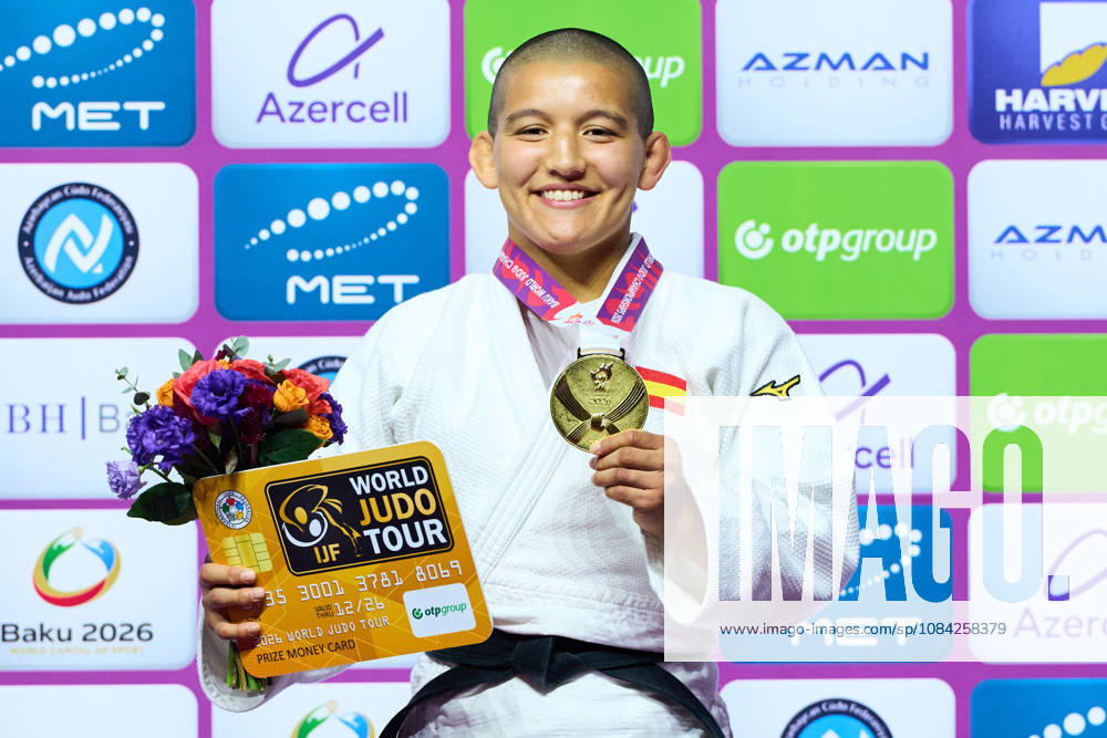 Tsunoda Roustant Ai (ESP), OCTOBER 8, 2026 -Judo : World Judo Championships BAKU2026 Women s -70kgMedal Ceremony at National Gymnastics Arena in Baku, Azerbaijan. aflo_354330824 KenxAsakurax