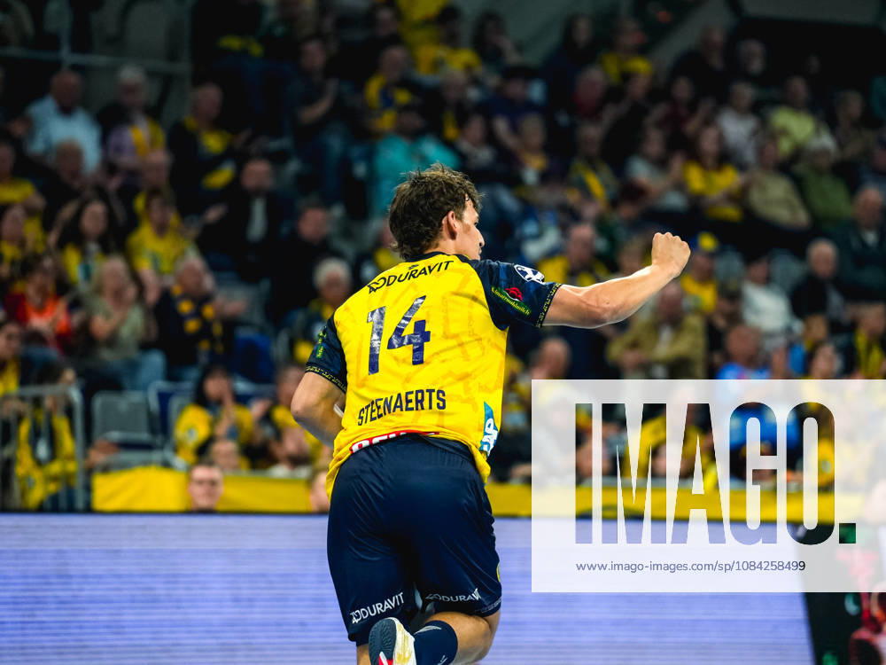 Opel HBL Handball, Rhein-Neckar Löwen vs. ThSV Eisenach, from left: Gino Steenaerts, Rhein-Neckar Löwen