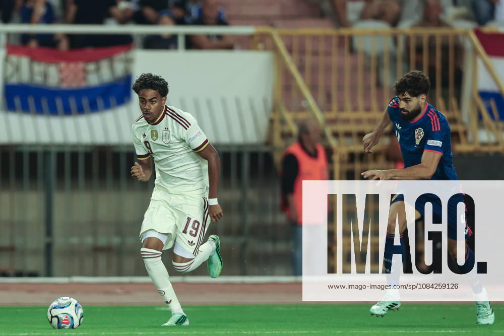 - Lamine Yamal of Spain national team, Nationalteam and Josko Gvardiol of Croatia National Team Croatia national team v Spain National team - UEFA Nations League Group A3 match between Croatia and Spain at Stadion Poljud on October 06, 2026 in Split, Croatia.