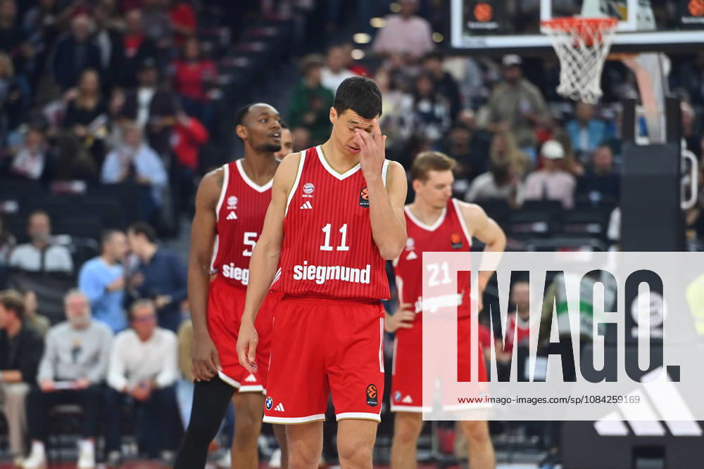 VLADIMIR LUCIC FCB, Disappointment, Frustration, Disappointed, Frustrated, Dejected, EuroLeague Basketball, 2026–2027 Season, FC Bayern Munich vs. Virtus Bologna on October 8, 2026, SAP GARDEN