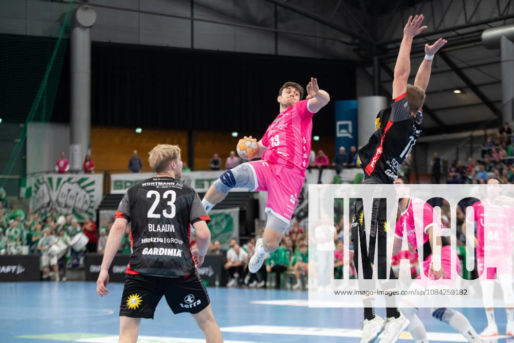 Handball, HBL2: SC DHfK Leipzig vs. TuS N Lübbecke, October 8, 2026; Matej Klima 13; SC DHfK Leipzig rises to the challenge Handball, 2nd Bundesliga, 2026–2027 season, Matchday 7: SC DHfK Leipzig vs. TuS N Lübbecke on October 8, 2026, at the Quarterback Immobilien Arena Leipzig