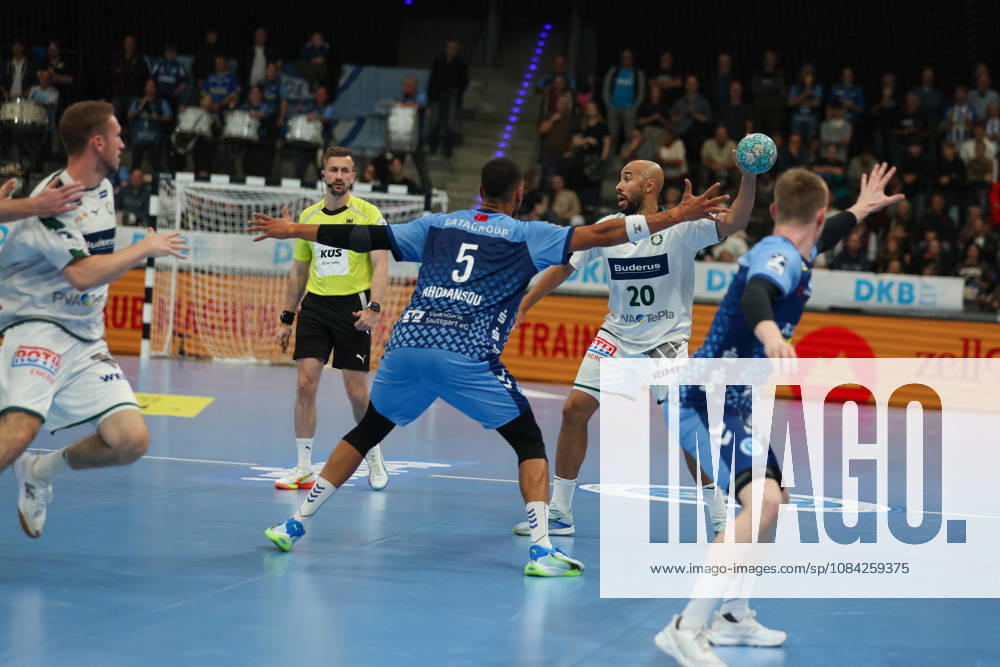 Cyrill Akakpo, HSG Wetzlar, 20 GER, TVB Stuttgart vs. HSG Wetzlar, Handball, Opel Handball Bundesliga, Matchday 8, 2026–2027 Season, October 8, 2026 GER, TVB Stuttgart vs. HSG Wetzlar, Handball, Opel Handball Bundesliga, Matchday 8, 2026–2027 season, October 8, 2026 Stuttgart