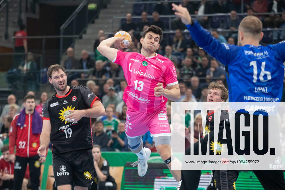 Handball, HBL2: SC DHfK Leipzig vs. TuS N Lübbecke, October 8, 2026; Matej Klima 13; SC DHfK Leipzig scores; Handball, 2nd Bundesliga, 2026–2027 season, Matchday 7: SC DHfK Leipzig vs. TuS N Lübbecke on October 8, 2026, at the Quarterback Immobilien Arena Leipzig