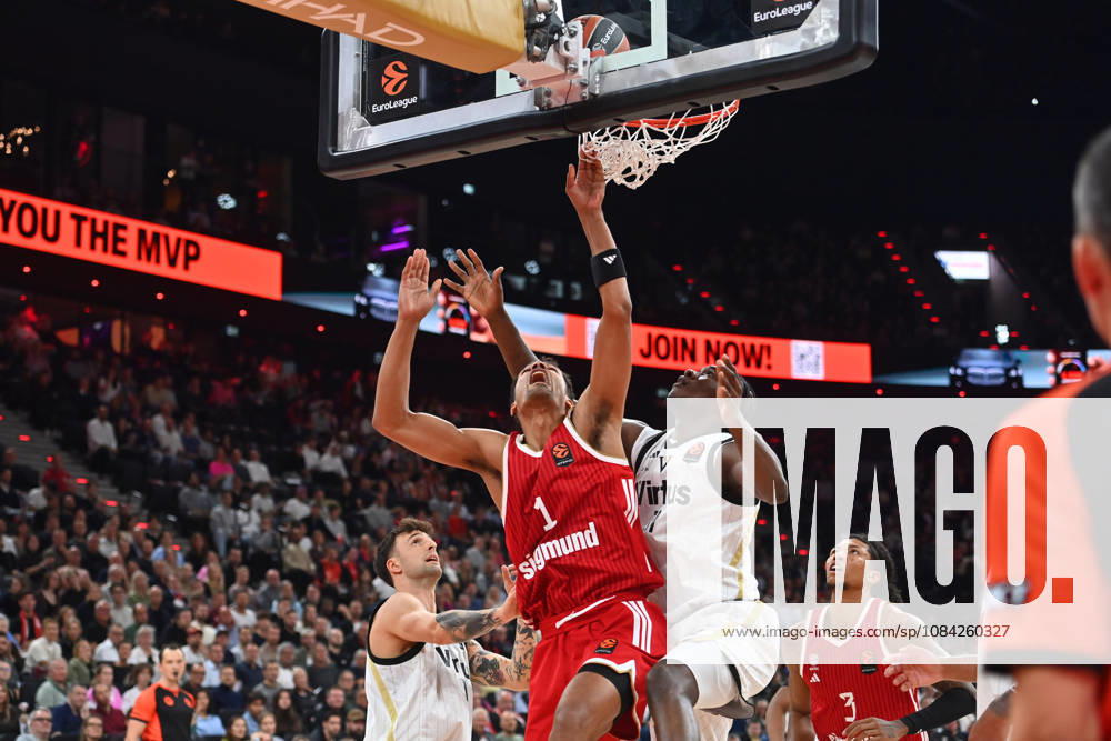 Oscar DA SILVA FCB, Action, One-on-One Against Allou DIARRA, Bologna Basketball EuroLeague, 2026–2027 Season, FC Bayern Munich vs. Virtus Bologna on October 8, 2026, S A P G A R D EN