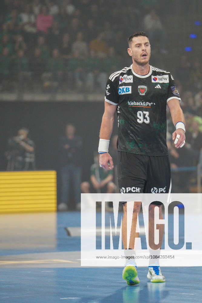Pictured: Mijajlo Marsenic, Füchse Berlin, August 10, 2026, Füchse Berlin vs. FC Porto, EHF Handball Champions League, 2026–27 season, Max Schmeling Halle