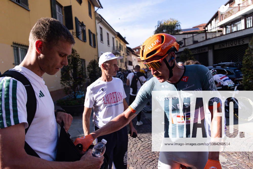 110th Gran Piemonte - Finish Dorian Godon of Netcompany Ineos wins the 110th Gran Piemonte, a 181km stage from Asti to Bra, in Italy, on October 8, 2026. Bra Italy
