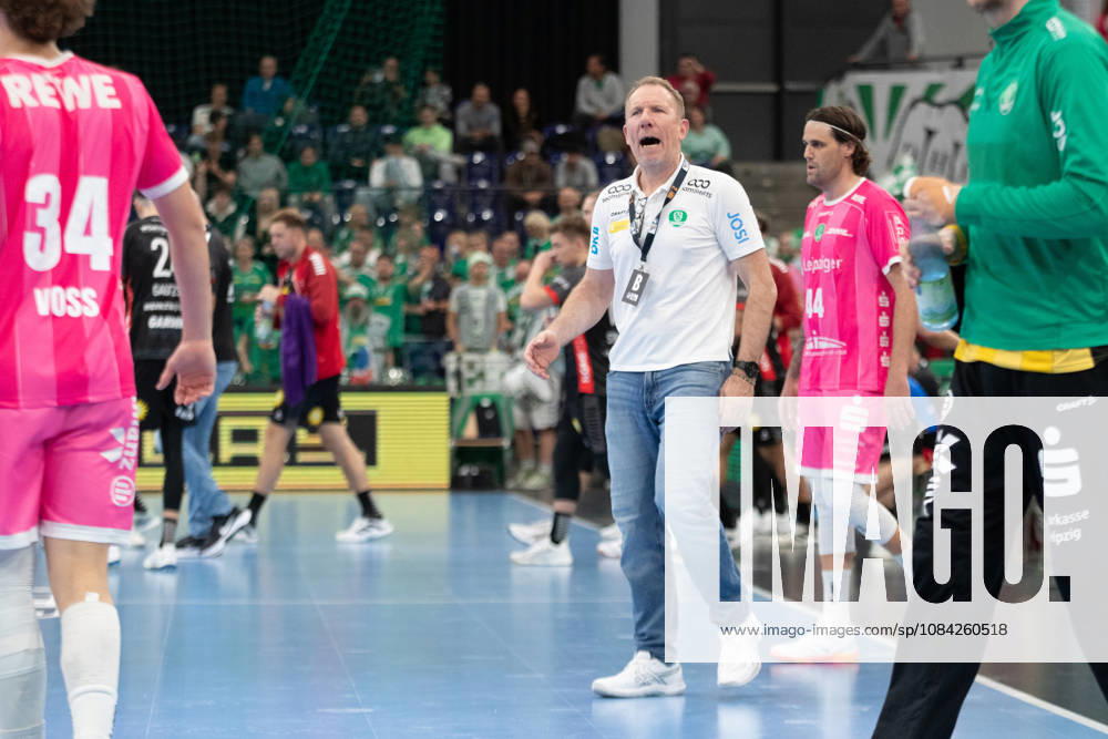 Handball, HBL2: SC DHfK Leipzig vs. TuS N Lübbecke, October 8, 2026; Head Coach Frank Carstens, SC DHfK Leipzig; Handball, 2nd Bundesliga, 2026–2027 season, Matchday 7: SC DHfK Leipzig vs. TuS N Lübbecke on October 8, 2026, at the Quarterback Immobilien Arena Leipzig