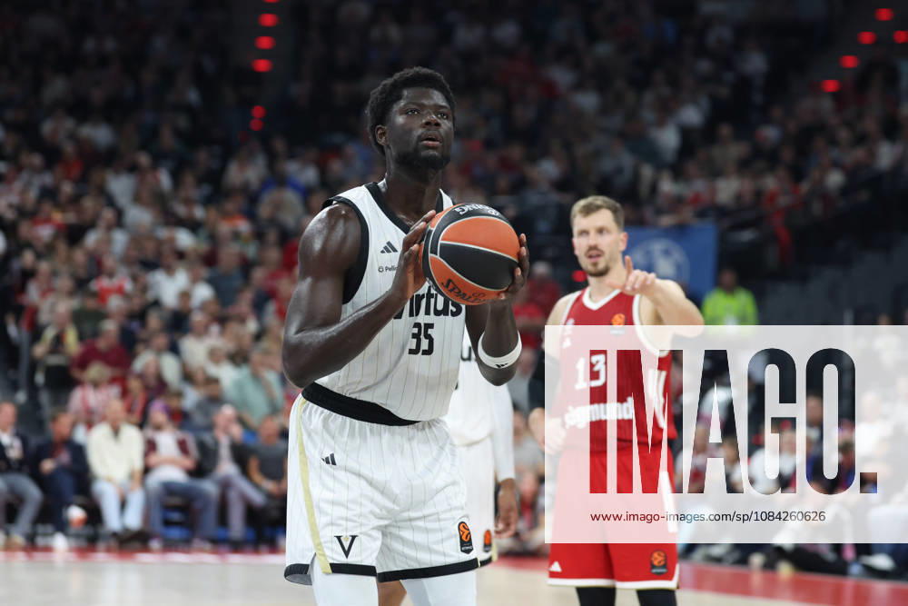 Mouhamet Diouf, Virtus Bologna, 35, GER, FC Bayern Basketball vs. Virtus Bologna, Basketball, EuroLeague, Round 4, 2026–2027 Season, October 8, 2026, GER, FC Bayern Basketball vs. Virtus Bologna, Basketball, EuroLeague, Round 4, 2026–2027 Season, October 8, 2026, Munich