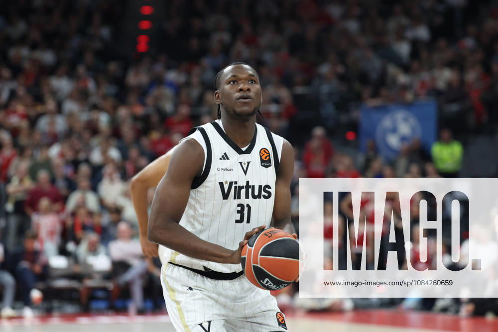 Aliou Diarra, Virtus Bologna, 31, GER, FC Bayern Basketball vs. Virtus Bologna, Basketball, EuroLeague, Round 4, 2026–2027 Season, October 8, 2026, GER, FC Bayern Basketball vs. Virtus Bologna, Basketball, EuroLeague, Round 4, 2026–2027 Season, October 8, 2026, Munich