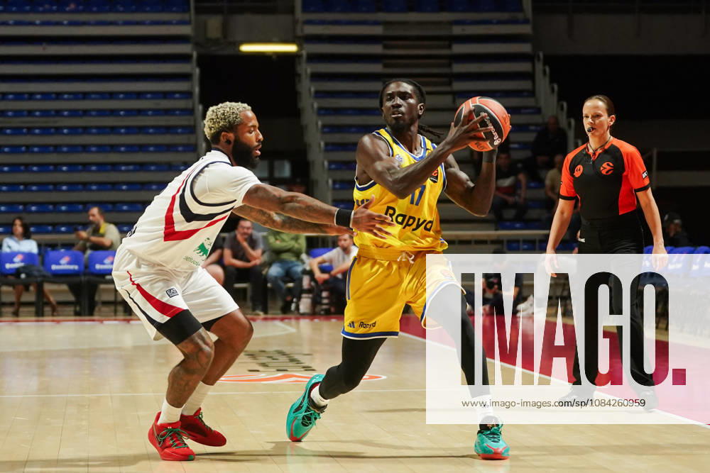 2026108, Belgrade, Serbia - Maccabi Rapyd Tel Aviv and Armani Olimpia Milan play a EuroLeague basketball game at the Aleksandar Nikolic Hall. WALLACE KEATON in action. Belgrade Serbia - ZUMAd223 20261008_zip_d223_006