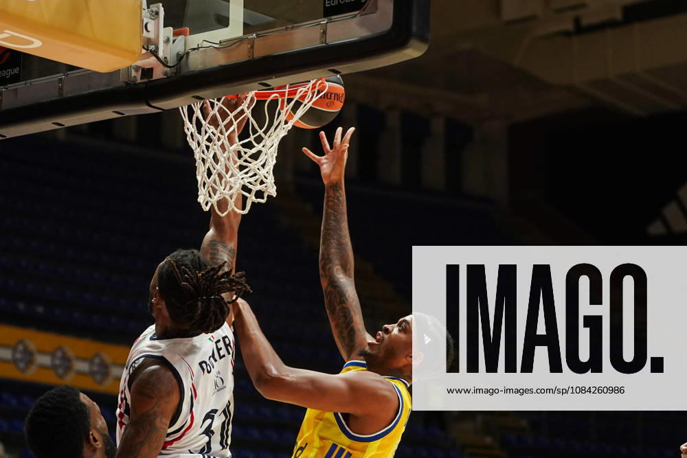2026108, Belgrade, Serbia - Maccabi Rapyd Tel Aviv and Armani Olimpia Milan play a EuroLeague basketball game at the Aleksandar Nikolic Hall. CLARK III JIMMY in action. Belgrade Serbia - ZUMAd223 20261008_zip_d223_008