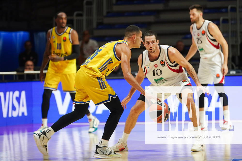 2026108, Belgrade, Serbia - Maccabi Rapyd Tel Aviv and Armani Olimpia Milan play a EuroLeague basketball game at the Aleksandar Nikolic Hall. MADAR YAM in action. Belgrade Serbia - ZUMAd223 20261008_zip_d223_013