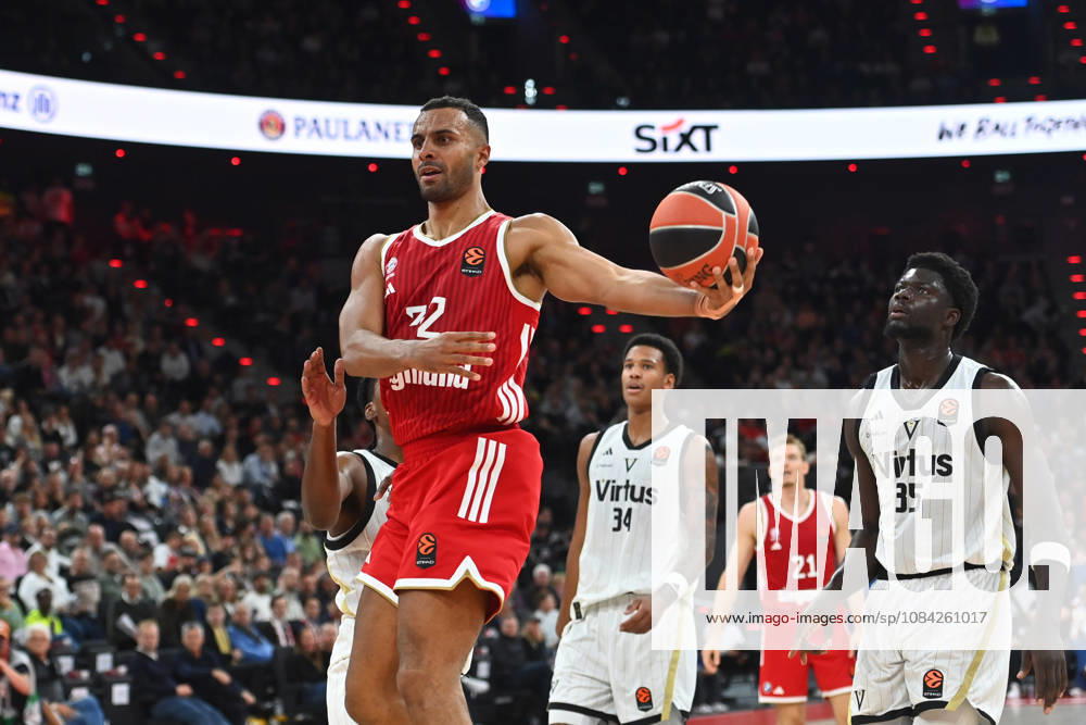 Johannes THIEMANN (FCB), Mouhamet Diouf (Bologna), Basketball EuroLeague, 2026–2027 season, FC Bayern Munich vs. Virtus Bologna on October 8, 2026, S A P G A R D EN