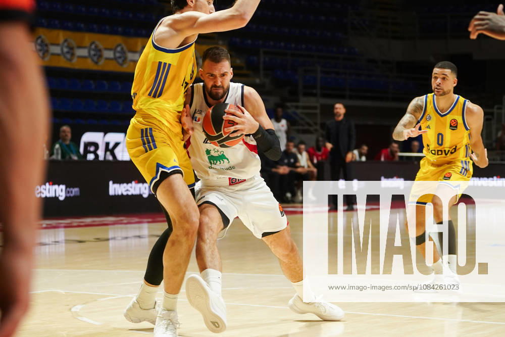 2026108, Belgrade, Serbia - Maccabi Rapyd Tel Aviv and Armani Olimpia Milan play a EuroLeague basketball game at the Aleksandar Nikolic Hall. GUDURIC MARKO in action. Belgrade Serbia - ZUMAd223 20261008_zip_d223_017