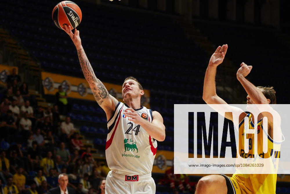 2026108, Belgrade, Serbia - Maccabi Rapyd Tel Aviv and Armani Olimpia Milan play a EuroLeague basketball game at the Aleksandar Nikolic Hall. MATHEWS GARRISON in action. Belgrade Serbia - ZUMAd223 20261008_zip_d223_020