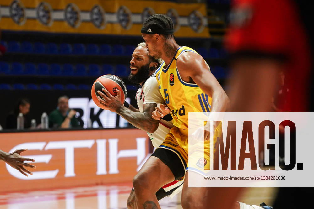 2026108, Belgrade, Serbia - Maccabi Rapyd Tel Aviv and Armani Olimpia Milan play a EuroLeague basketball game at the Aleksandar Nikolic Hall. COLE RJ in action. Belgrade Serbia - ZUMAd223 20261008_zip_d223_025