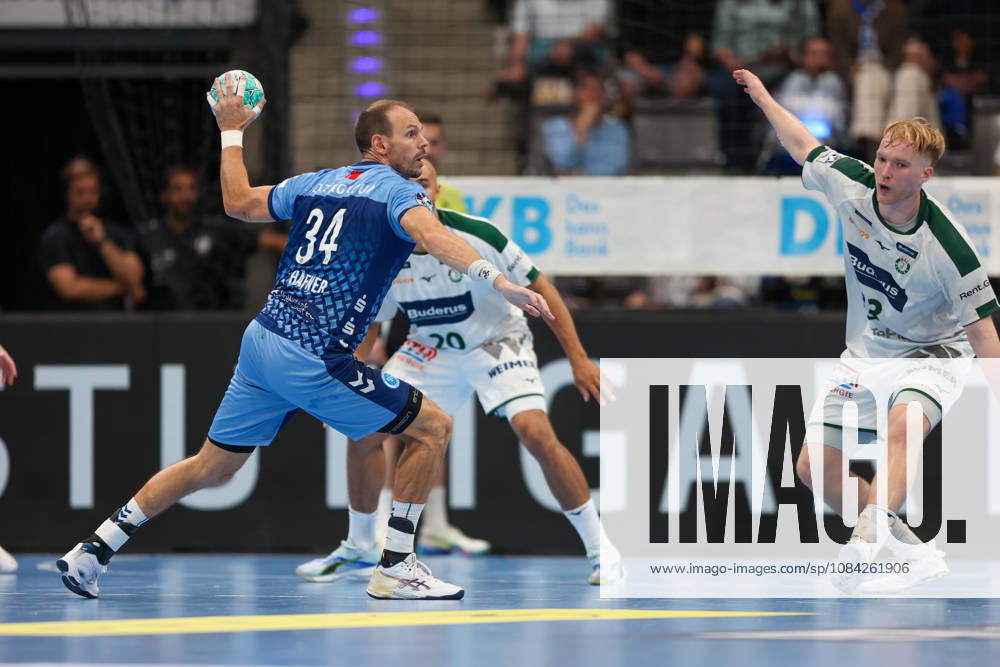 Kai Haefner, TVB Stuttgart, 34 (GER), TVB Stuttgart vs. HSG Wetzlar, Handball, Opel Handball Bundesliga, Matchday 8, 2026–2027 Season, October 8, 2026 GER, TVB Stuttgart vs. HSG Wetzlar, Handball, Opel Handball Bundesliga, Matchday 8, 2026–2027 season, October 8, 2026 Stuttgart