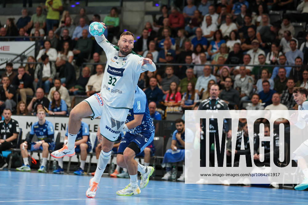 Nikolaj Laesoe, HSG Wetzlar, 32 (GER), TVB Stuttgart vs. HSG Wetzlar, Handball, Opel Handball Bundesliga, Matchday 8, 2026–2027 Season, October 8, 2026 GER, TVB Stuttgart vs. HSG Wetzlar, Handball, Opel Handball Bundesliga, Matchday 8, 2026–2027 season, October 8, 2026 Stuttgart