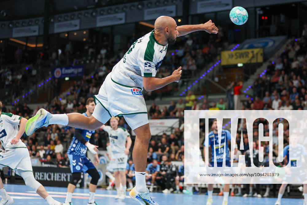 Cyrill Akakpo, HSG Wetzlar, 20 GER, TVB Stuttgart vs. HSG Wetzlar, Handball, Opel Handball Bundesliga, Matchday 8, 2026–2027 Season, October 8, 2026 GER, TVB Stuttgart vs. HSG Wetzlar, Handball, Opel Handball Bundesliga, Matchday 8, 2026–2027 season, October 8, 2026 Stuttgart