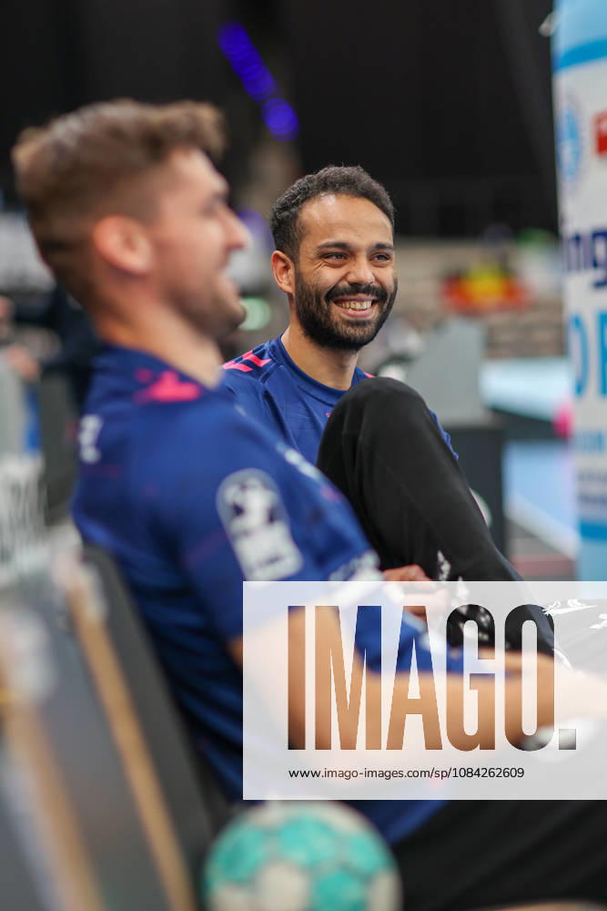 Mohamed El Tayar, TVB Stuttgart, 12 minutes before the game (GER), TVB Stuttgart vs. HSG Wetzlar, Handball, Opel Handball Bundesliga, Matchday 8, 2026–2027 season, October 8, 2026, GER, TVB Stuttgart vs. HSG Wetzlar, Handball, Opel Handball Bundesliga, Matchday 8, 2026–2027 season, October 8, 2026, Stuttgart