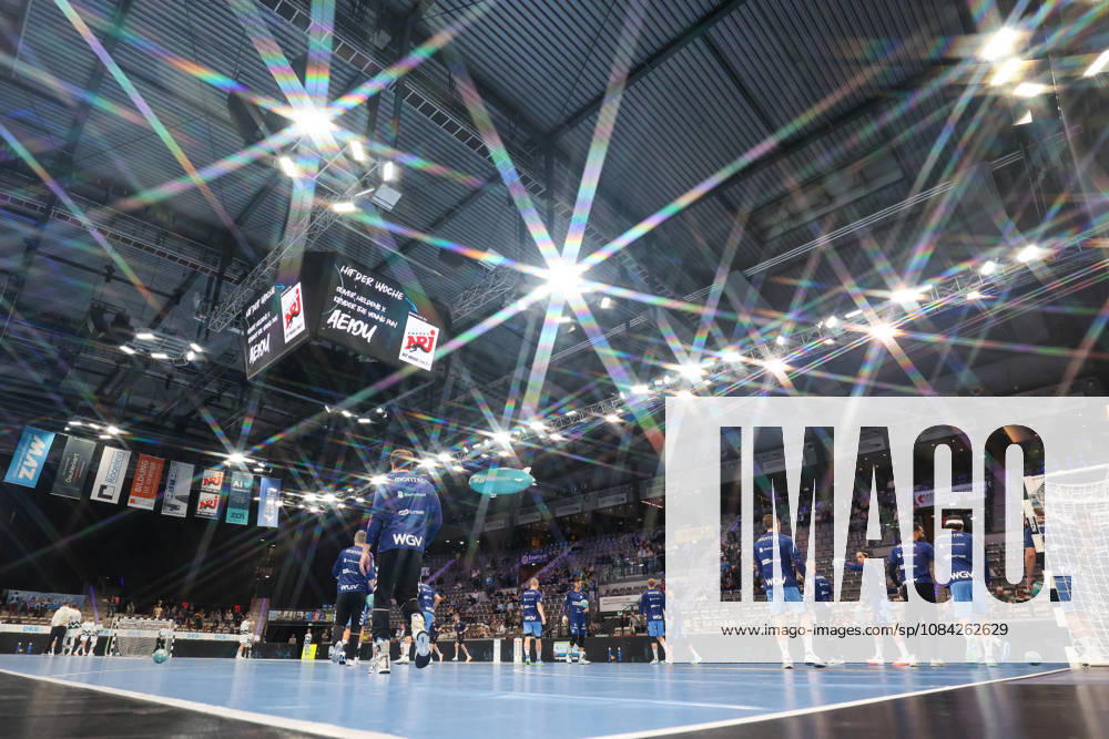 The TVB Stuttgart team warming up GER, TVB Stuttgart vs. HSG Wetzlar, Handball, Opel Handball Bundesliga, Matchday 8, 2026–2027 season, October 8, 2026, GER, TVB Stuttgart vs. HSG Wetzlar, Handball, Opel Handball Bundesliga, Matchday 8, 2026–2027 season, October 8, 2026, Stuttgart