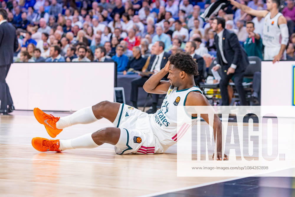 ESP Euroleague: Real Madrid vs. Partizan Belgrade. Andrés Feliz of Real Madrid during the Euroleague game between Real Madrid and Partizan Mozzart Bet Belgrade, played at Movistar Arena on October 8, 2026, in Madrid, Spain. Madrid, Spain. Basketball