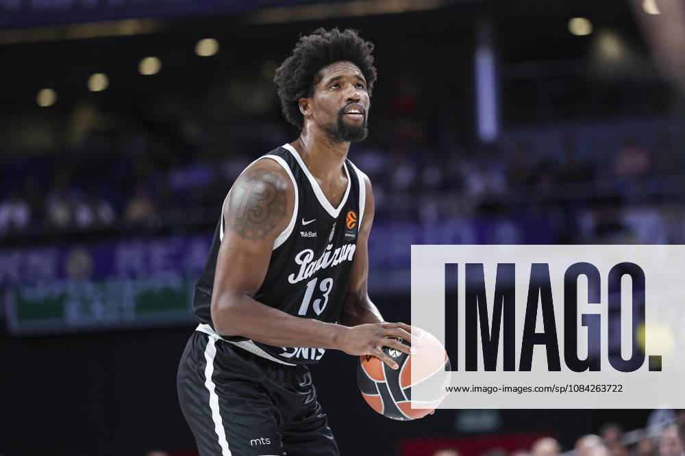 Kevarrius Hayes of Partizan Mozzart Bet Belgrade in action during the Euroleague Basketball Regular Season Round 4 game between Real Madrid v Partizan Mozzart Bet Belgrade at Movistar Arena on October 08, 2026 in Madrid, Spain. Real Madrid V Partizan Mozzart Bet Belgrade - Euroleague 2025 2026 - ZUMAa181 20261008_zaa_a181_246