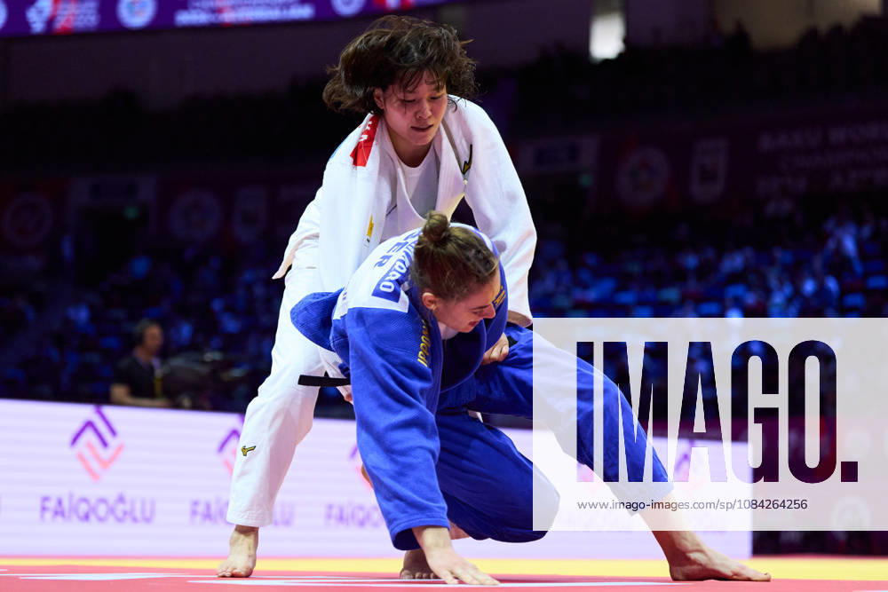 (L-R) Shiho Tanaka (JPN), Scoccimarro Giovanna (GER), OCTOBER 8, 2026 -Judo : World Judo Championships BAKU2026 Women s -70kg3rd Round match at National Gymnastics Arena in Baku, Azerbaijan. aflo_354386753 KenxAsakurax