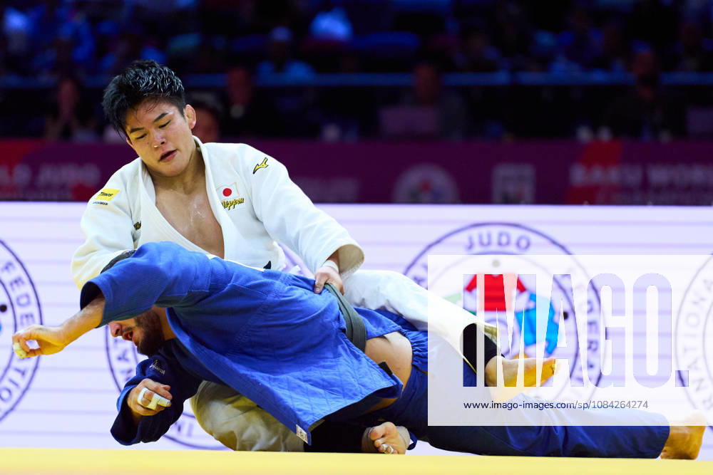 (Top-Bottom) Goki Tajima (JPN),, Fatiyev Murad (AZE), OCTOBER 8, 2026 -Judo : World Judo Championships BAKU2026 Mens -90kgSemi-final match at National Gymnastics Arena in Baku, Azerbaijan. aflo_354386824 KenxAsakurax
