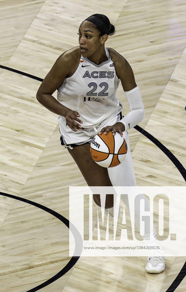 OCT 07 2026 San Francisco, CA U.S.A. Las Vegas Aces center A ja Wilson (22)goes to the basket during the WNBA, Basketball Damen, USA semifinals playoff game 2 western conference between the Las Vegas Aces and the Golden State Valkyries at the Chase Centers. CSM San Francisco USA - ZUMAc04_ 20261007_zma_c04_057