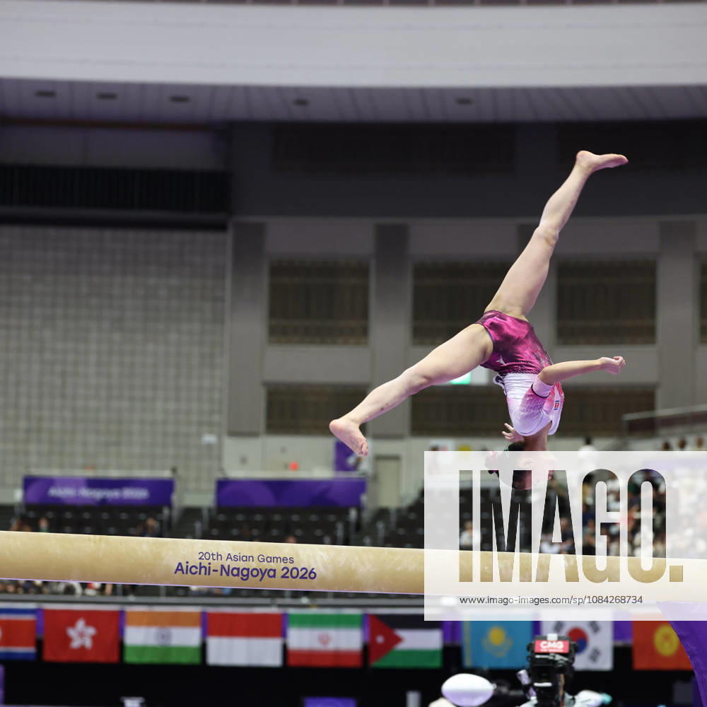 Asian Games 2026 Aichi-Nagoya, Japan HAN Yon Mi of PRK in action during Womens Artistic Gymnastics Team Final at the 20th Asian Games Aichi-Nagoya 2026. Aichi, Nagoya Nagoya General Gymnasysm, Rainbow Hall. Japan