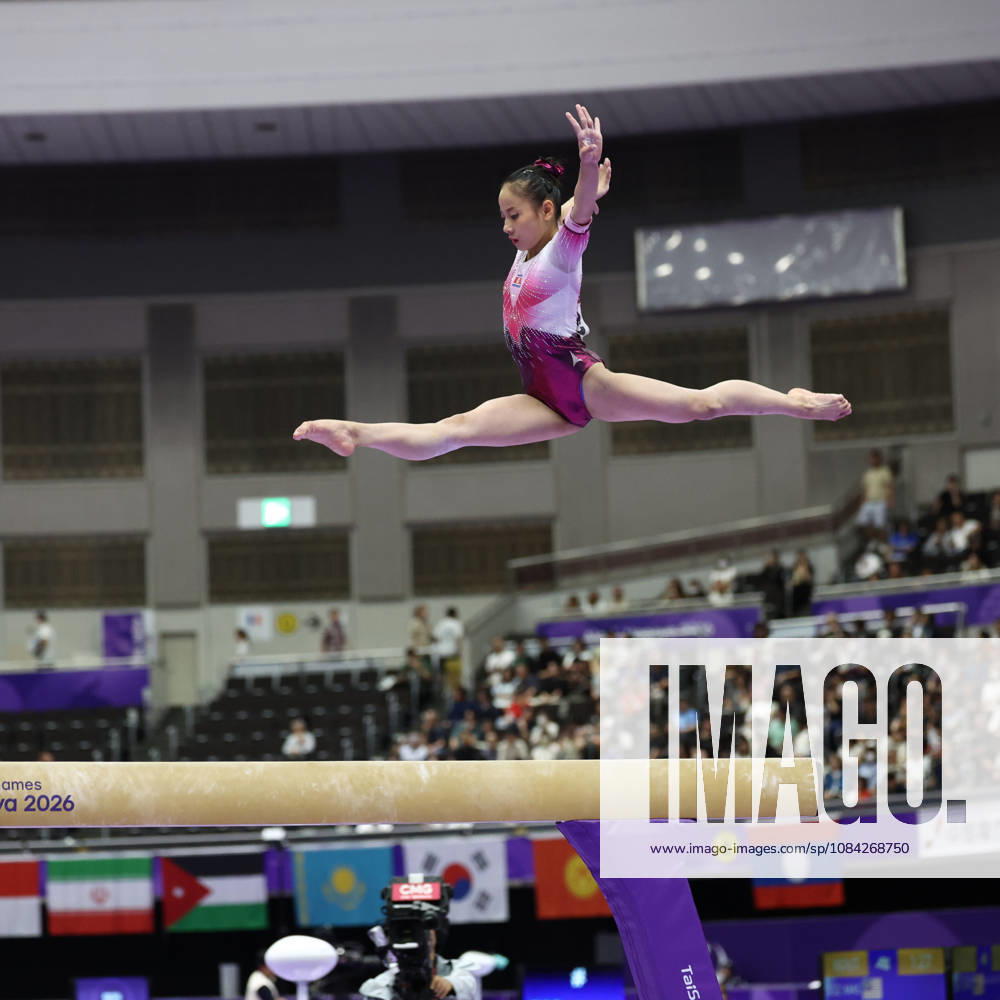 Asian Games 2026 Aichi-Nagoya, Japan HAN Yon Mi of PRK in action during Womens Artistic Gymnastics Team Final at the 20th Asian Games Aichi-Nagoya 2026. Aichi, Nagoya Nagoya General Gymnasysm, Rainbow Hall. Japan