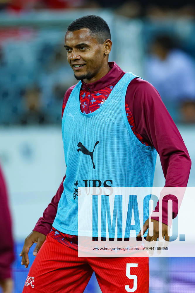 Manuel Akanji (5, Switzerland) during the UEFA Nations League match between Switzerland and North Macedonia at thermoplan arena on October 6, 2026 in Lucerne, Switzerland.