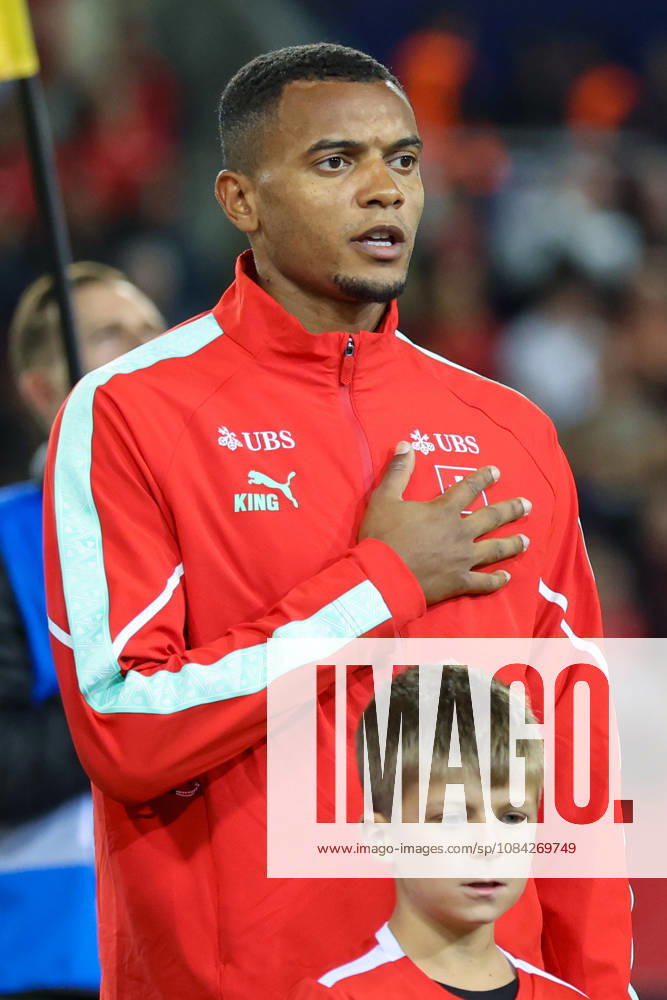 Manuel Akanji (5, Switzerland) during the UEFA Nations League match between Switzerland and North Macedonia at thermoplan arena on October 6, 2026 in Lucerne, Switzerland.