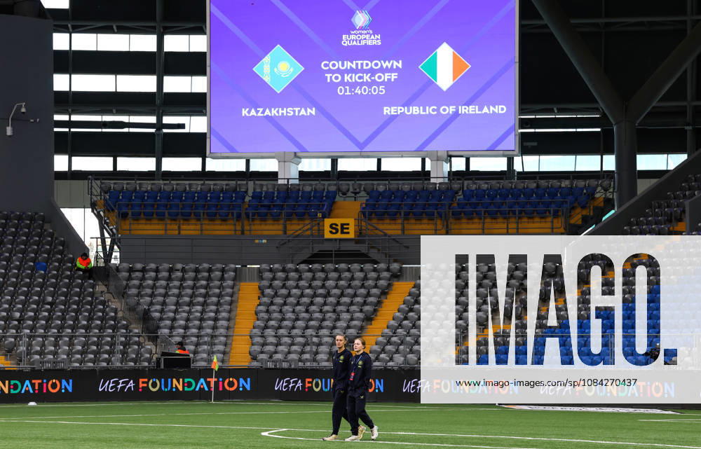2027 FIFA Women s World Cup Round One Qualifying Play-off First Leg, Astana Arena, Astana, Kazakhstan 9 10 2026 Kazakhstan vs Republic of Ireland Irelands Caitlin Hayes and Emily Murphy before the game Caitlin Hayes and Emily Murphy before the game 9 10 2026