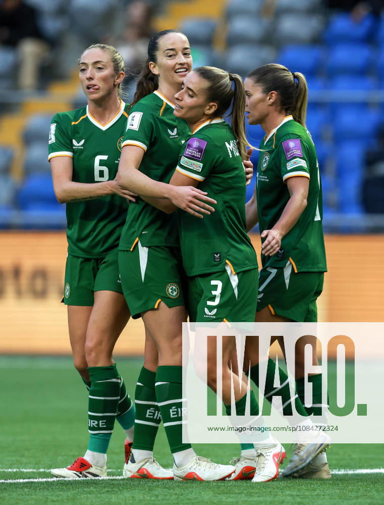 2027 FIFA Women s World Cup Round One Qualifying Play-off First Leg, Astana Arena, Astana, Kazakhstan 9 10 2026 Kazakhstan vs Republic of Ireland Irelands Chloe Mustaki celebrates scoring her sides second goal with teammates Chloe Mustaki celebrates scoring her sides second goal with teammates 9 10 2026