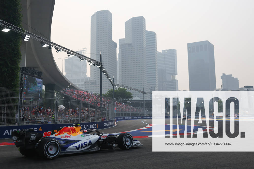 F1 Singapore Grand Prix 2026 Practice Liam Lawson of Racing Bulls during the practice ahead of the Formula 1 Singapore Grand Prix at Marina Bay Street Circuit in Singapore on October 9, 2026. Singapore Singapore