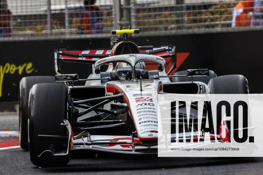 9th October 2026; Marina Bay, Singapore; Formula 1, Singapore Grand Prix, Free Practice and Sprint Qualifying Day; Oliver Bearman (87) of Great Britain and TGR Haas F1 Team during the first practice at the Singapore Grand Prix StephenxBlackberry