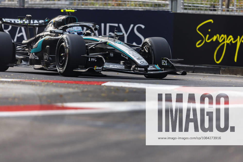 9th October 2026; Marina Bay, Singapore; Formula 1, Singapore Grand Prix, Free Practice and Sprint Qualifying Day; Kimi Antonelli (12) of Italy and Mercedes-AMG PETRONAS Formula One Team during the first practice at the Singapore Grand Prix StephenxBlackberry