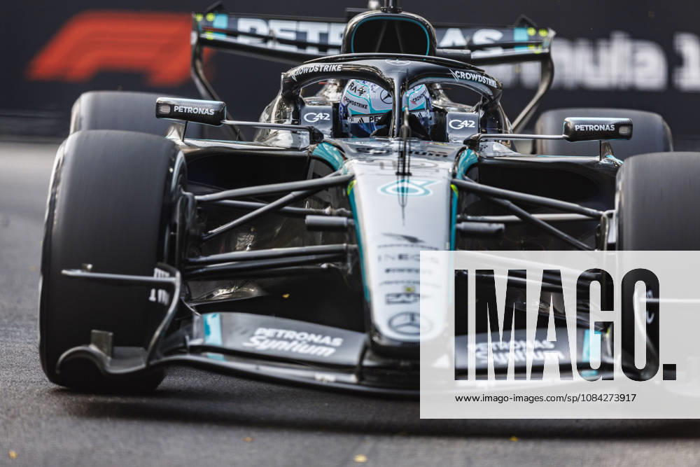 9th October 2026; Marina Bay, Singapore; Formula 1, Singapore Grand Prix, Free Practice and Sprint Qualifying Day; Kimi Antonelli (12) of Italy and Mercedes-AMG PETRONAS Formula One Team during the first practice at the Singapore Grand Prix StephenxBlackberry