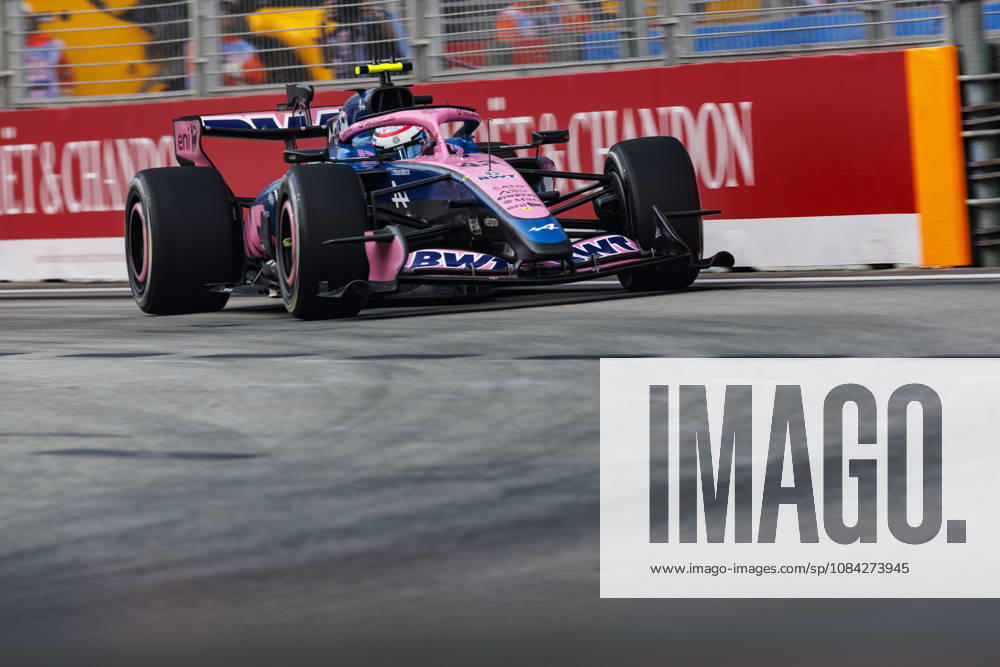 9th October 2026; Marina Bay, Singapore; Formula 1, Singapore Grand Prix, Free Practice and Sprint Qualifying Day; Franco Colapinto (43) of Argentina and BWT Alpine Formula One Team during the first practice at the Singapore Grand Prix StephenxBlackberry